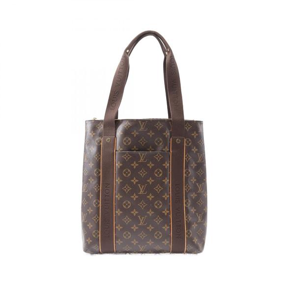 Louis Vuitton Cabas Bobur Tote Bag Leather Monogram Brown - Picture 1 of 7